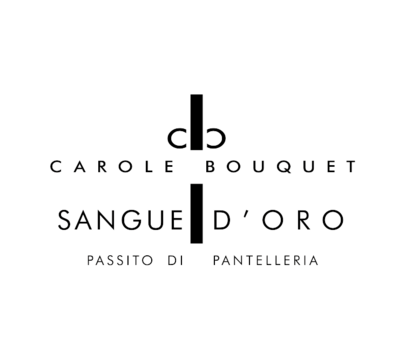 Logo Sangue d'Oro Passito di Pantelleria  Carole Bouquet